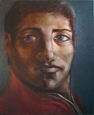 Painting titled "" LELIO - le Prince…" by Grégory Dreyfus, Original Artwork, Oil Mounted on Wood Stretcher frame