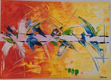 Pintura intitulada "effervescence#1" por Gregory Mora, Obras de arte originais, Acrílico