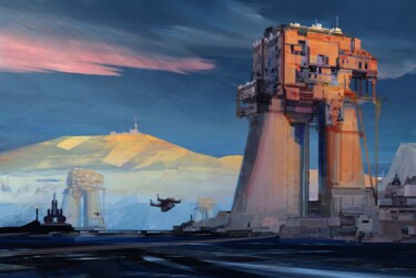 Digital Arts titled "Mine station" by Grosfestus, Original Artwork, Digital Painting