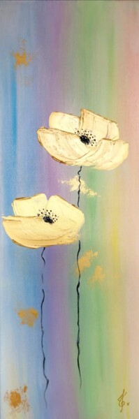 Картина под названием "Together" - Ingrida Grosmane, Подлинное произведение искусства, Акрил Установлен на Деревянная рама д…