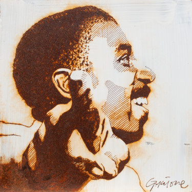 Schilderij getiteld "Jimmy Smith" door Davide Guccione, Origineel Kunstwerk, Acryl