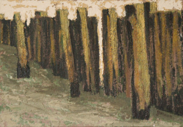 Pittura intitolato "issu du sable 10" da Guénaël Henrion, Opera d'arte originale, Acrilico