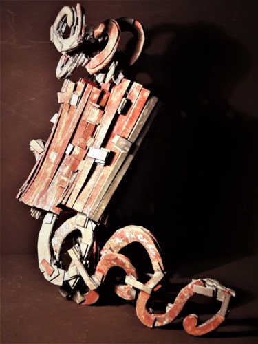 Sculptuur getiteld "serie "thermidor" n…" door Gilles Guerber, Origineel Kunstwerk, Karton