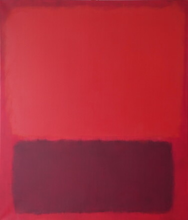 「No. 1052_Red relaxa…」というタイトルの絵画 Guido Lötscherによって, オリジナルのアートワーク, オイル