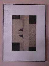 Malarstwo zatytułowany „Geometria em P&B” autorstwa Guil Vilani, Oryginalna praca, Olej