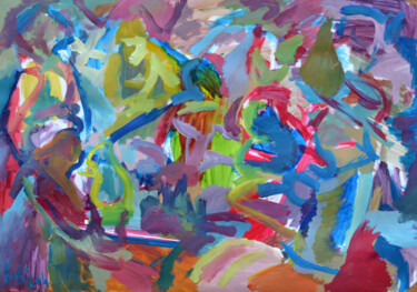 Peinture intitulée "dsc-0125-1-modifie-…" par Guillaume Pelican, Œuvre d'art originale, Acrylique