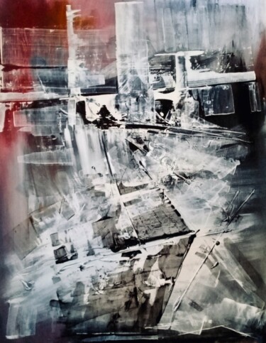 Peinture intitulée "Terrasse 2" par Guillaume Vincent, Œuvre d'art originale, Acrylique Monté sur Autre panneau rigide
