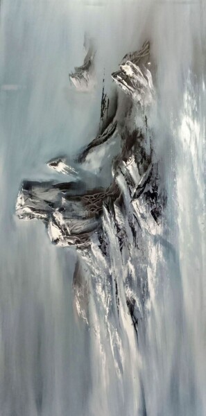 Peinture intitulée "Black rock" par Guillaume Vincent, Œuvre d'art originale, Huile Monté sur Châssis en bois