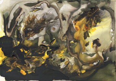 제목이 "Faces of Death (Car…"인 미술작품 Gustavo Adolfo Díaz Sánchez (El Gus)로, 원작, 수채화