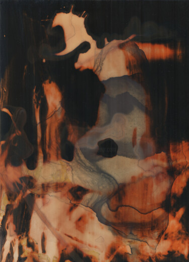 Картина под названием "Two-layered Lair (M…" - Gustavo Adolfo Díaz Sánchez (El Gus), Подлинное произведение искусства, Черни…