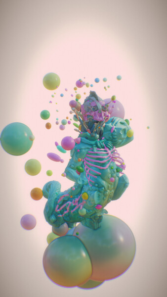 Arts numériques intitulée "Future Mythologies" par Gustavo Castillo, Œuvre d'art originale, Modélisation 3D