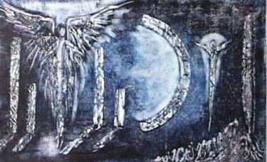 Pintura titulada "cielo 2" por Gustavo Moller, Obra de arte original