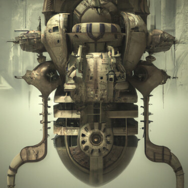 Digital Arts titled "H.R. Giger style 8.1" by Guy Dorion, Original Artwork, AI generated image