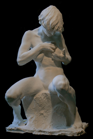 Escultura intitulada "E....." por Guy Le Perse, Obras de arte originais