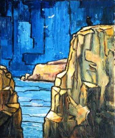 Pintura intitulada "forteresse" por Guy Terrier, Obras de arte originais, Acrílico