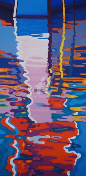 Pintura intitulada "lorsque la couleurs…" por Gwendoline Pieters, Obras de arte originais, Óleo