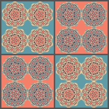 Digitale Kunst getiteld "Flor Coral" door Kira Habyb Abud, Origineel Kunstwerk, 2D Digital Work