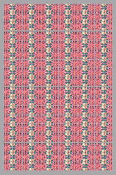 Arts numériques intitulée "Pink Pattern" par Kira Habyb Abud, Œuvre d'art originale, Photo montage