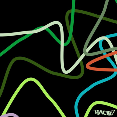 Grafika cyfrowa / sztuka generowana cyfrowo zatytułowany „HACKD colorful pipe…” autorstwa Hackdbrain, Oryginalna praca, 2D p…