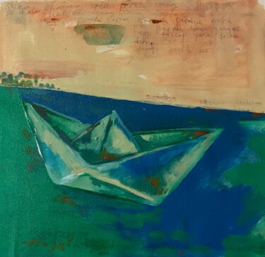 Pintura intitulada "Floating #2" por Hajrian Syah, Obras de arte originais, Acrílico