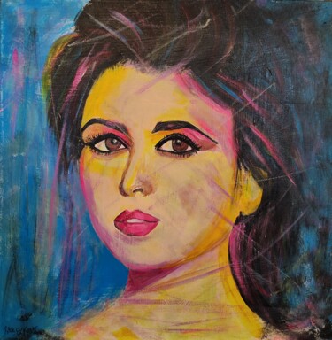 Peinture intitulée "Feeling let down" par Hala El Naggar, Œuvre d'art originale, Acrylique Monté sur Châssis en bois