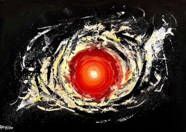 Painting titled "God’s eye nebula" by Hala El Naggar, Original Artwork, Acrylic