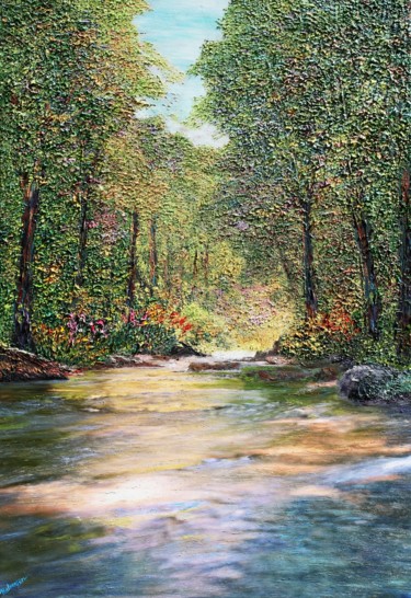 Painting titled "Hidden Treasures" by Kenneth Halvorsen, Original Artwork, Oil