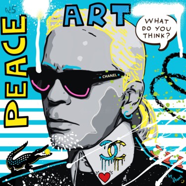 Artes digitais intitulada "Karl Pop" por Hank, Obras de arte originais, Pintura digital