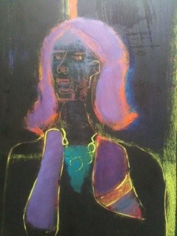 Painting titled "the rabbi" by Hanna Rees, Original Artwork