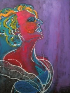 Painting titled "jdd colorisée" by Hanna Rees, Original Artwork