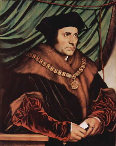 Painting titled "Portrait de Thomas…" by Hans Holbein Le Jeune, Original Artwork, Oil