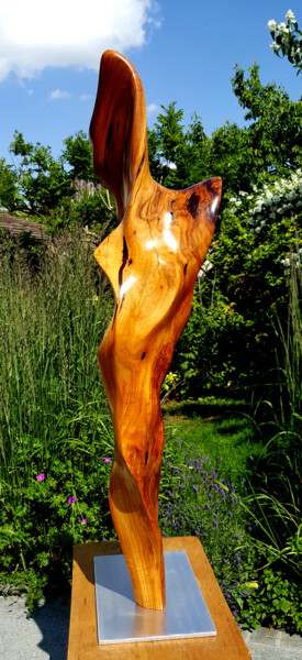 Sculpture titled "Non-Conceptual Form…" by Flos, Original Artwork, Wood