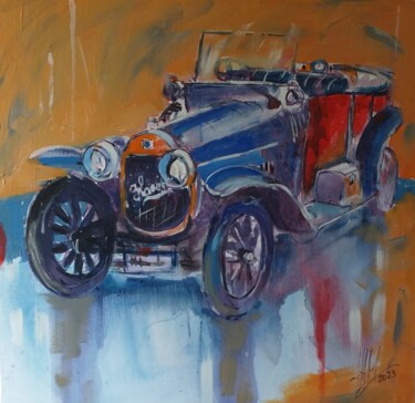 Painting titled "Horch" by Hans-Peter Amherd, Original Artwork, Acrylic