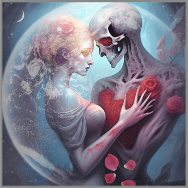 Arte digital titulada "Love and Death" por Harald Dastis, Obra de arte original, Trabajo Digital 2D