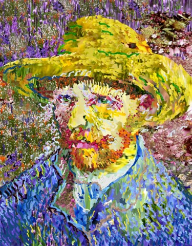 Цифровое искусство под названием "Van Gogh Replica mi…" - Harald Ody, Подлинное произведение искусства, Цифровая живопись