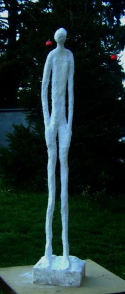 Sculpture intitulée "SEUL de face" par S Eymond Laritaz, Œuvre d'art originale, Métaux