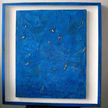 Sculpture intitulée "Le bleu infini, mon…" par S Eymond Laritaz, Œuvre d'art originale, Pigments