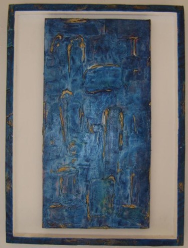 Rzeźba zatytułowany „Blue & Gold” autorstwa S Eymond Laritaz, Oryginalna praca