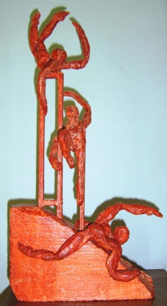 Sculpture titled "jeux d'enfants" by S Eymond Laritaz, Original Artwork, Wire