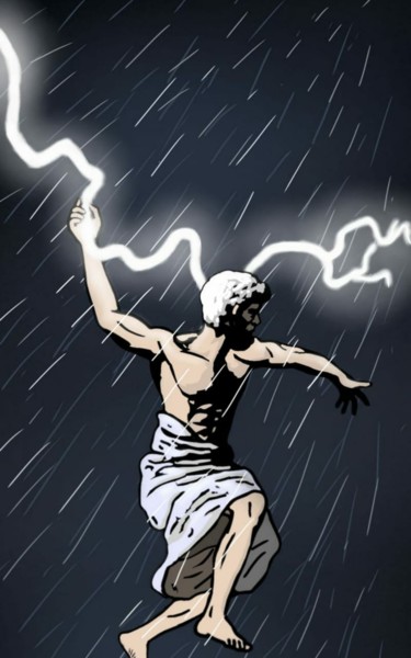 Digital Arts titled "Zeus" by Haroldo G. Brito, Original Artwork, Digital Painting