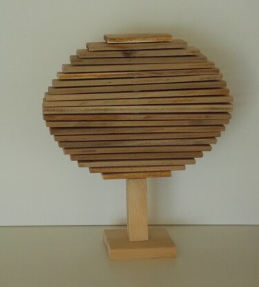 Sculpture intitulée "Baum (kinetisch)" par Harry, Œuvre d'art originale, Bois