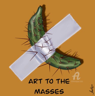 「Art to the masses」というタイトルのデジタルアーツ Nina Hartlesによって, オリジナルのアートワーク, 2Dデジタルワーク