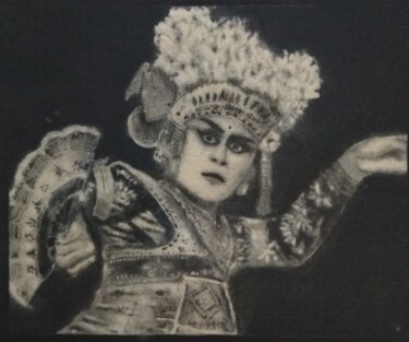 Pintura titulada "Bali Dance" por Hasan Abeta, Obra de arte original, Arena