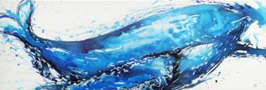Peinture intitulée "Au rythme de l’O" par Stéphane Hauton (O), Œuvre d'art originale, Aquarelle