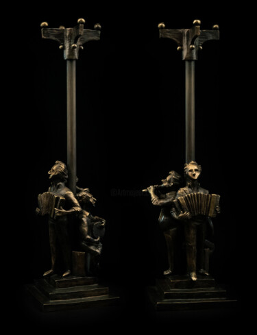 Sculpture intitulée "MUSIC" par Hayk Hovhannisyan, Œuvre d'art originale, Bronze