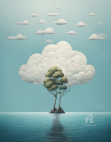 Digital Arts titled "Arboreal" by Hazel, Original Artwork, Oil