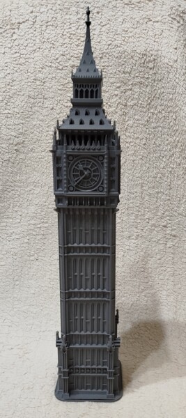 Sculpture titled "Big Ben" by Hazem Mostafa, Original Artwork, 3D Modeling