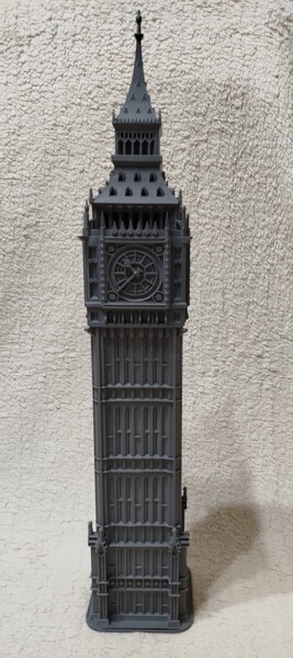 Skulptur mit dem Titel "Big Ben" von Hazem Mostafa, Original-Kunstwerk, 3D Modellierung