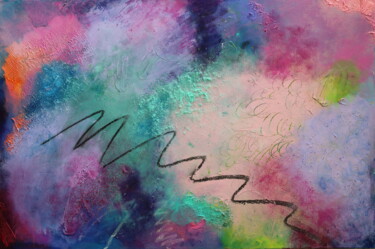 Картина под названием "I have no sense of…" - Heather Hailstones, Подлинное произведение искусства, Акрил Установлен на Дере…