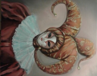 Malerei mit dem Titel "Arlequin" von Hebe Beatriz Alioto, Original-Kunstwerk, Öl